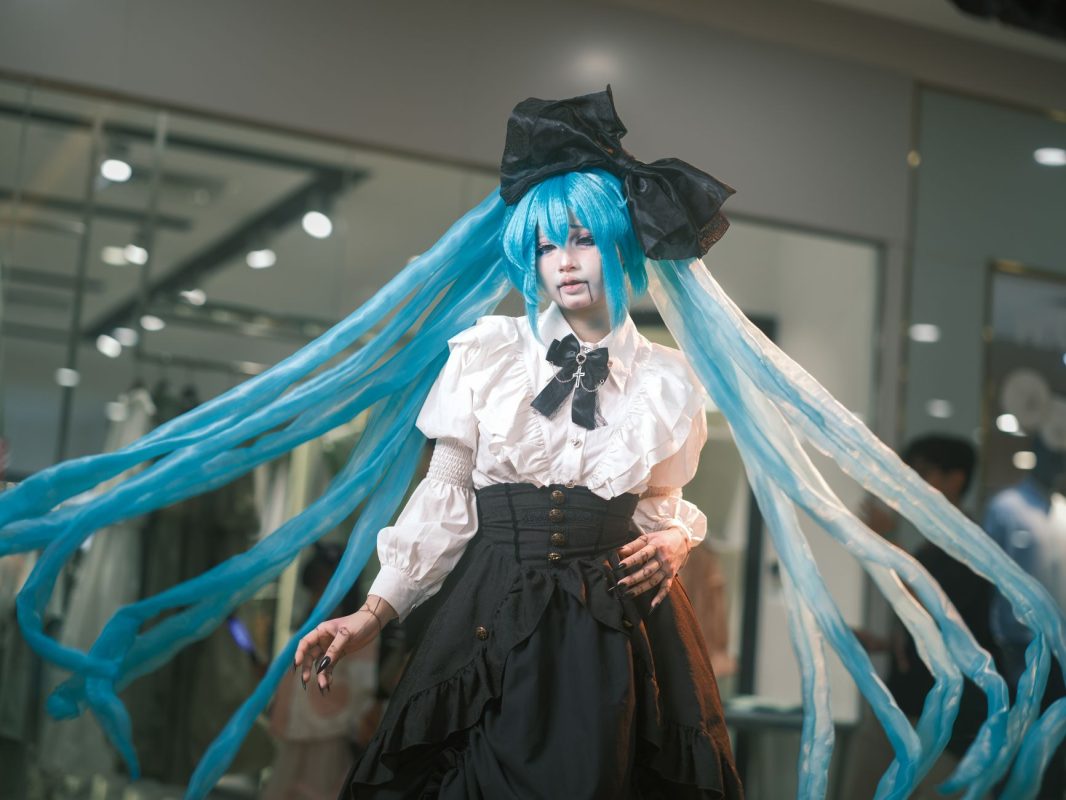aplique cabelo azul