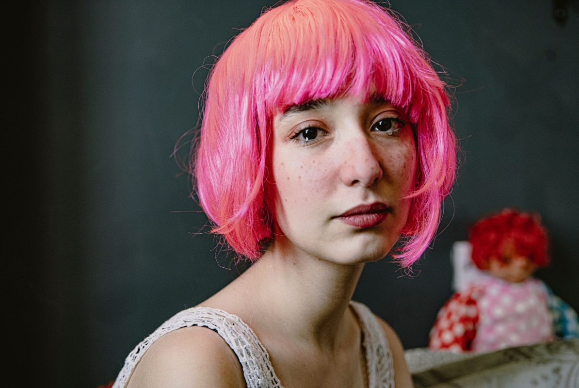 aplique rosa para cabelo