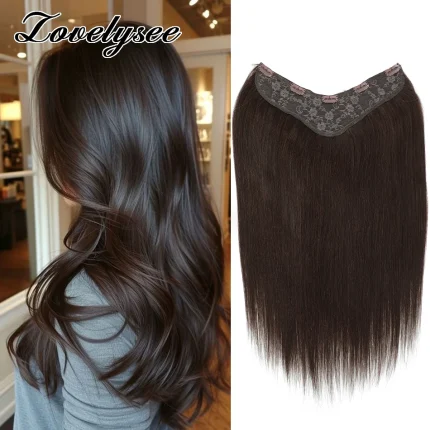 Grampo V Reto para Extensão de Cabelo Humano 100% Remy – Oeiras