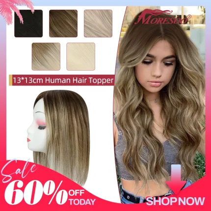 Topper de Cabelo Humano Remy Liso com Presilhas – Fundão