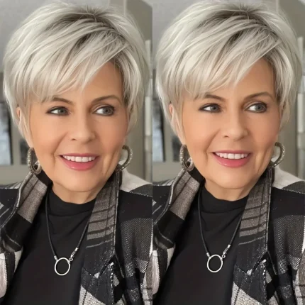 Peruca Cabelo Sintética Feminina Bob Curto Liso – Viana do Castelo