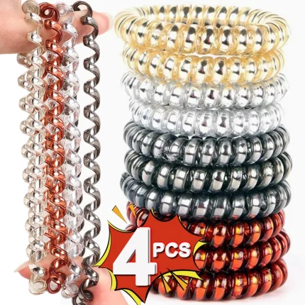 Elástico de Cabelo Espiral Multicolorido para Rabo de Cavalo – Almada