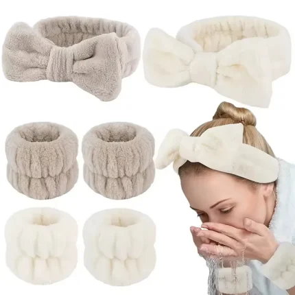 Kit 3 Faixas de Pulso e Cabelo Absorventes para Lavar Rosto – Porto